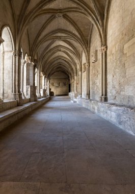 Arles, Fransa - 27 Haziran 2017: Romanesk kilise, Saint Trophime Katedrali Arles Cloisters. Provence, Fransa