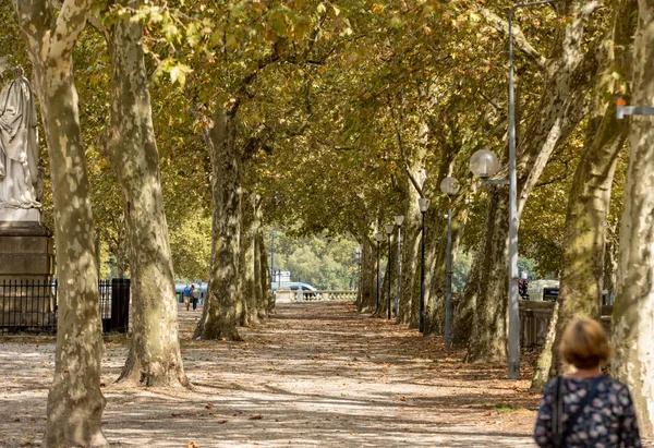 Bordeaux France September 2018 Public Garden Place Des Quinconces Bordeaux — Stock Photo, Image