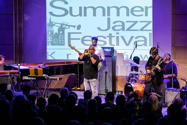 Krakau Polen Juli 2019 Terence Blanchard Het Collectief Het Podium — Stockfoto