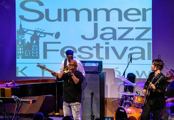 Cracow Poland July 2019 Terence Blanchard Collective Stage Manggha Museum — Stock Photo, Image