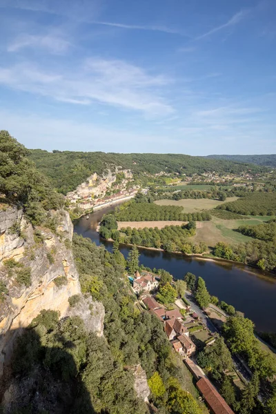 Roque Gageac Schilderachtig Dorp Aan Rivier Dordogne Frankrijk — Stockfoto