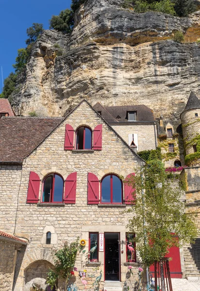 Roque Gageac Dordogna Francia Settembre 2018 Villaggio Panoramico Roque Gageac — Foto Stock