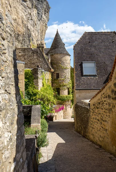 Рок Гажак Живописная Деревня Реке Дордонь Франция — стоковое фото
