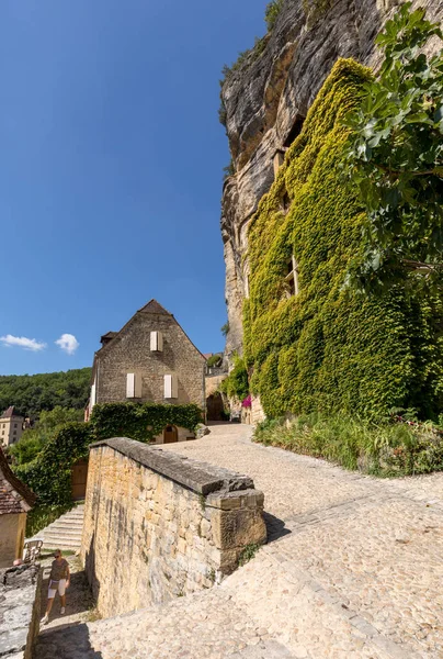 Roque Gageac Dordogna Francia Settembre 2018 Villaggio Panoramico Roque Gageac — Foto Stock