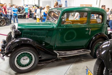  Cracow, Polonya - 18 Mayıs 2019: Fiat 508 Iii Junak Krakow'daki Moto Show'da. 1935 yılında üretildi