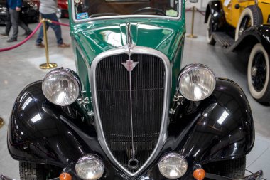  Cracow, Polonya - 18 Mayıs 2019: Fiat 508 Iii Junak Krakow'daki Moto Show'da. 1935 yılında üretildi