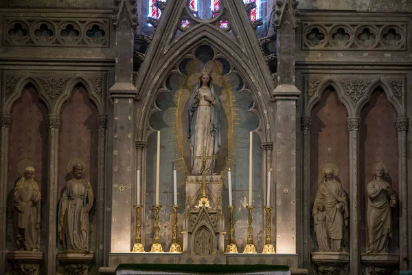 Saint Emilion Francja Września 2018 Ołtarz Kościele Collegiale Saint Emilion — Zdjęcie stockowe