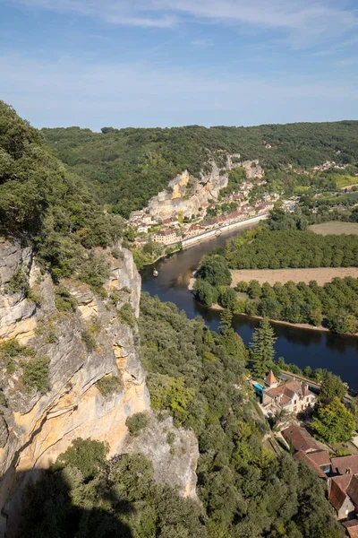 Village Pittoresque Roque Gageac Sur Dordogne France — Photo