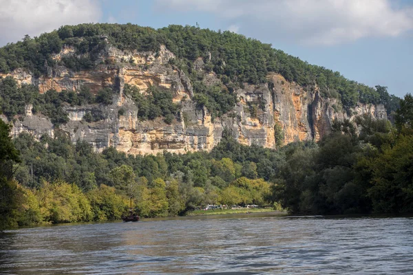 Río Dordoña Cerca Roque Gageac Aquitania Francia —  Fotos de Stock