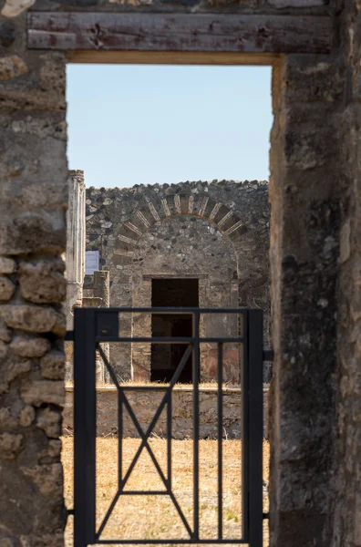 Oude Stad Van Pompeii Italië Romeinse Stad Verwoest Door Vulkaan — Stockfoto