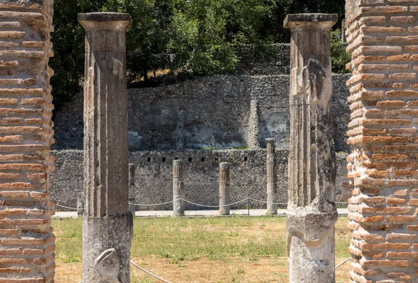 Antica Città Pompei Italia Città Romana Distrutta Dal Vulcano Vesuvio — Foto Stock