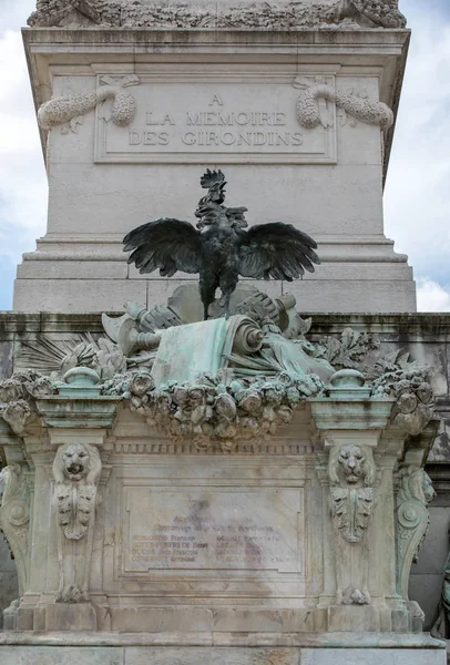 昆肯塞斯西班牙广场波尔多吉伦特纪念碑 Esplanade Des Quinconces — 图库照片