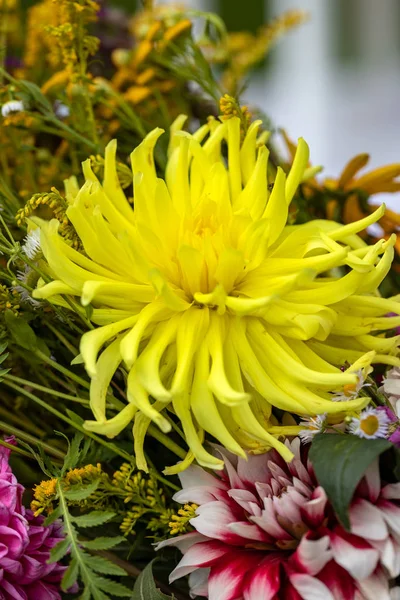 夏のシンボルである花 ハーブ 果物の花の花の花の花束 — ストック写真