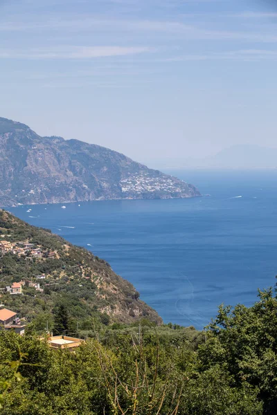 Utsikt Över Amalfikusten Mellan Sorrento Och Positano Kampanien Italien — Stockfoto