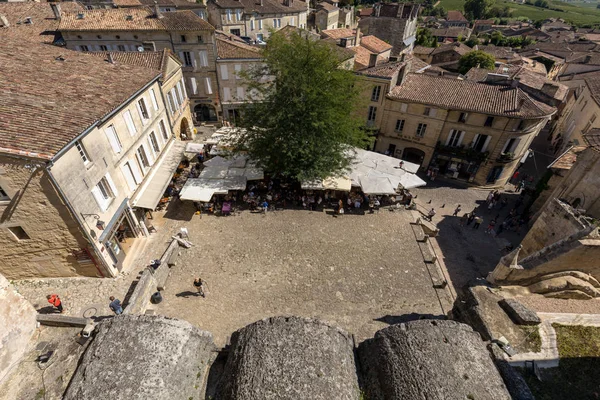 Emilion Fransa Eylül 2018 Emilion Leglise Monolithe Yerleştirin Gironde Bölümü — Stok fotoğraf