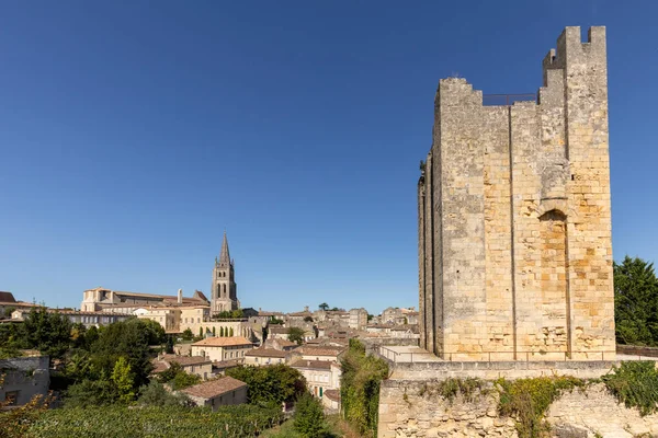 Saint Emilion Fransa Daki Roy Kulesi Emilion Bordeaux Nun Başlıca — Stok fotoğraf