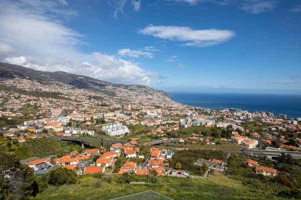 Panoramisch Zicht Van Funchal Het Eiland Madeira Portugal — Stockfoto