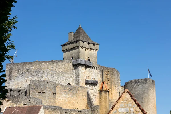 Chateau Castelnaud Середньовічна Фортеця Кастельно Шапель Дордонь Аквітанія Франція — стокове фото