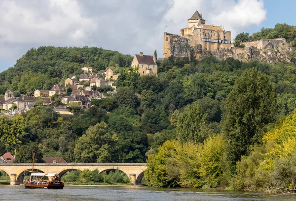 Castelnaud Dordoña Francia Septiembre 2018 Castillo Castelnaud Fortaleza Medieval Castelnaud — Foto de Stock