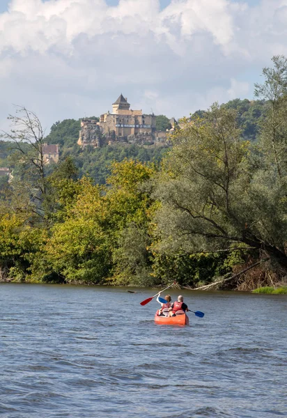 Castelnaud Dordogne France September 2018 Chateau Castelnaud Medieval Fortress Castelnaud — Stock Photo, Image