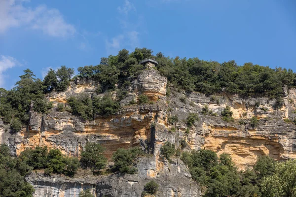  Jardins de Marqueyssac Fransa'nın Dordogne bölgedeki Belvedere bakış açısı