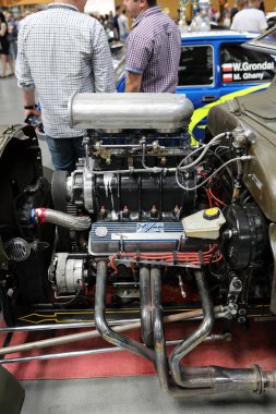  Cracow, Polonya - 18 Mayıs 2019: Moskova'da Zil tarafından üretilen Bir Sovyet/Rus kamyonu, Cracow Polonya'daki Moto Show'da görüntülendi. 