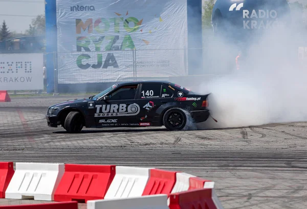 Krakau Polen Mai 2019 Drift Car Aktion Bei Der Ausgabe — Stockfoto