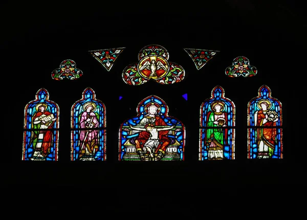 Cahors France September 2018 Stained Glass Windows Saint Etienne Cathedral — Stock Photo, Image