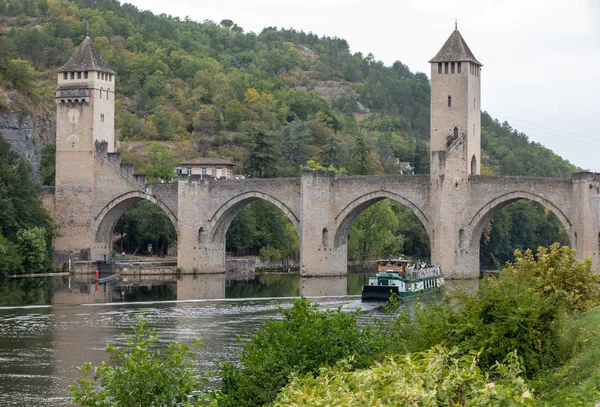 Cahors France Septembre 2018 Pont Médiéval Valentre Sur Lot Cahors — Photo