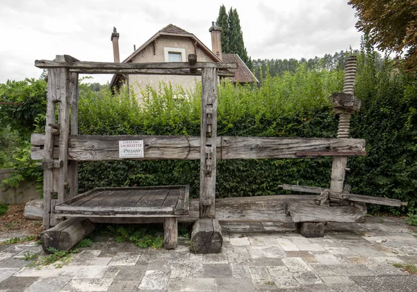 Cahors Fransa Eylül 2018 Eski Şarap Basın Cahors Içinde Şarap — Stok fotoğraf