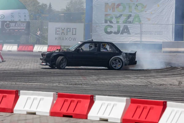 Cracovia Polonia Mayo 2019 Coche Deriva Acción Edición Moto Show —  Fotos de Stock