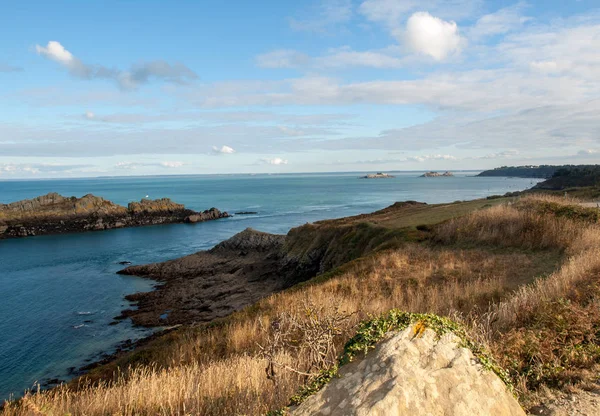 Pointe Grouin Cancale Emerald Coast Brittany France — стокове фото