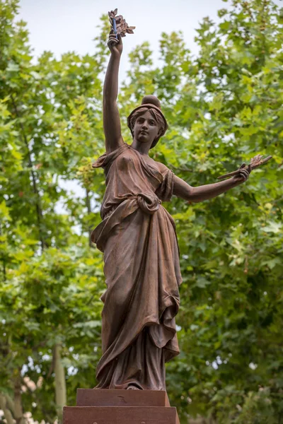Fonteville Francia Junio 2017 Estatua Marianne Erigida Junio 1889 Para —  Fotos de Stock