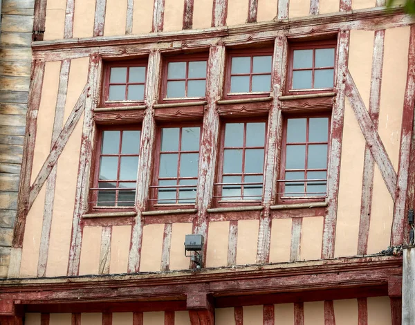 Troyes Teki Eski Yarı Keresteli Binalar Aube Champagne Ardenne Fransa — Stok fotoğraf