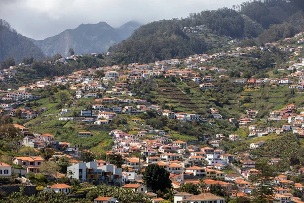 Typisk Terrassarkitektur Branta Sluttningarna Funchal Madeira Portugal — Stockfoto