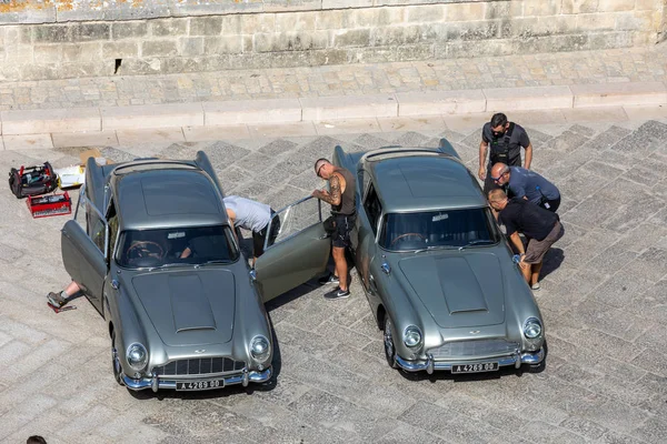 Matera Italia Septiembre 2019 Bond Aston Martin Db5 Cars Prepared —  Fotos de Stock