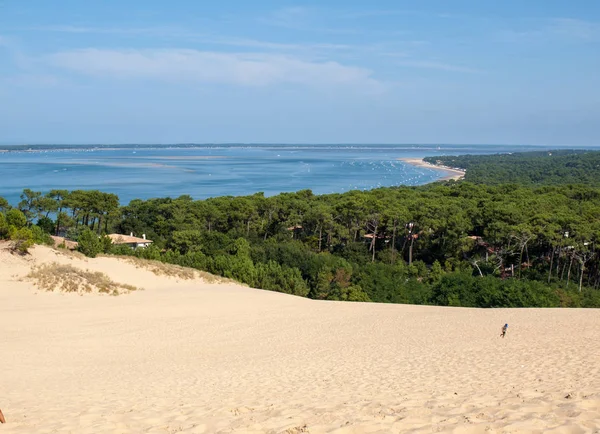 Vista Duna Pilat Mais Alta Duna Areia Europa Teste Buch — Fotografia de Stock