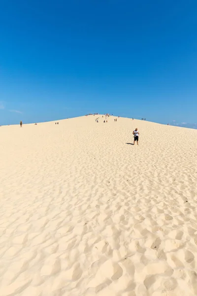 Dune Pilat Франція Вересня 2018 Люди Дюні Пілата Найвища Піщана — стокове фото