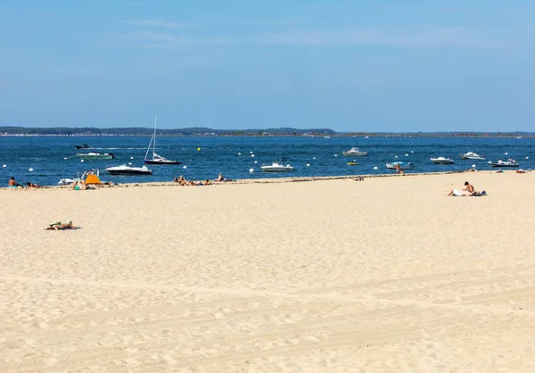 Arcachon Francia Septiembre 2018 Gente Está Disfrutando Día Soleado Una — Foto de Stock