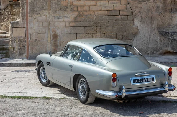 Matera Italy นยายน 2019 Aston Martin Db5 ในภาพยนตร James Bond — ภาพถ่ายสต็อก
