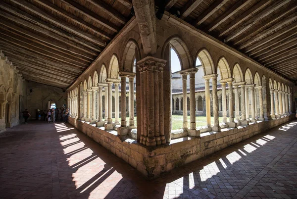 Saint Emilion França Setembro 2018 Claustros Medievais Franceses Igreja Collegiale — Fotografia de Stock