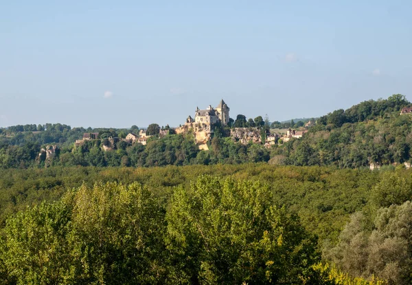 Castello Montfort Nella Valle Della Dordogna Francia — Foto Stock