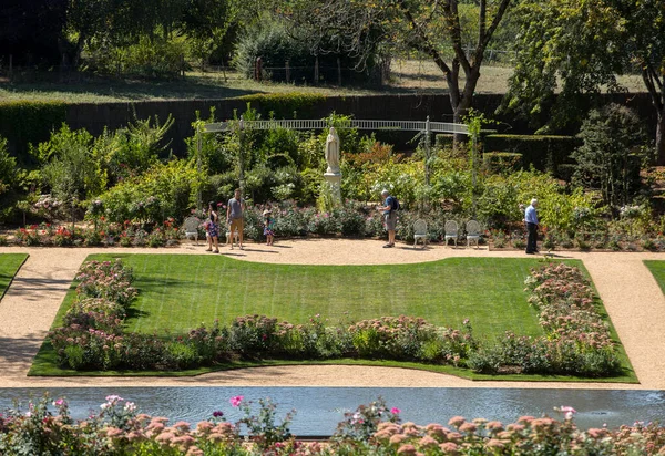 Milandes France September 2018 Garden Chateau Des Milandes Castle Dordogne — Stock Photo, Image