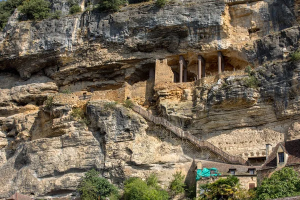 Roque Gageac Dordogna Francia Settembre 2018 Villaggio Panoramico Roque Gageac — Foto Stock