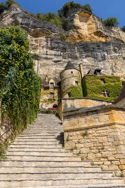 Roque Gageac Dordogne France September 2018 Majestic Stone Staircase Roque — Stock Photo, Image