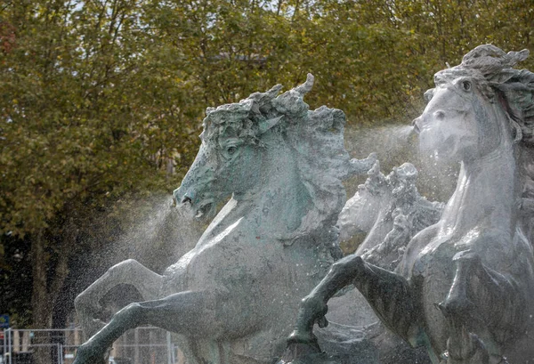 Bordeaux Francie Září 2018 Esplanade Des Quinconces Fontána Monument Aux — Stock fotografie