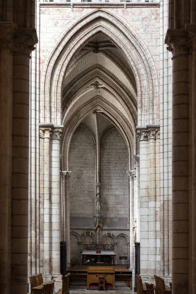 Troyes Francia Agosto 2018 Nave Basilique Saint Urbain Iglesia Gótica —  Fotos de Stock