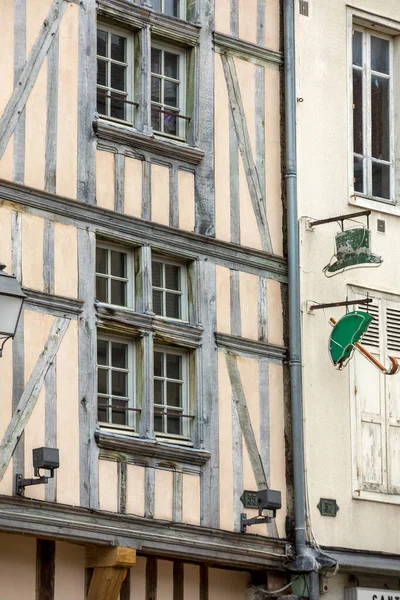 Antiguos Edificios Entramado Madera Troyes Aube Champagne Ardenne Francia — Foto de Stock