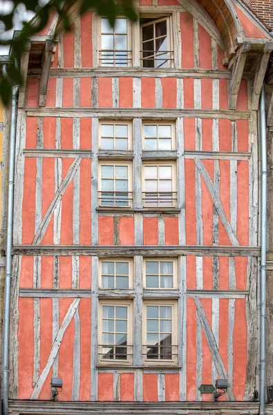 Starověké Zpola Roubené Budovy Troyes Aube Champagne Ardenne Francie — Stock fotografie