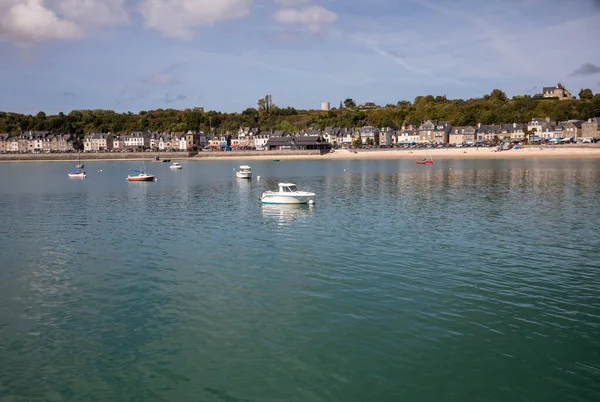 Cancale Frankrijk September 2018 Cancale Vissershaven Beroemde Oesterproductiestad Gelegen Aan — Stockfoto